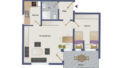 Grundriss 2-Zimmer-Appartement