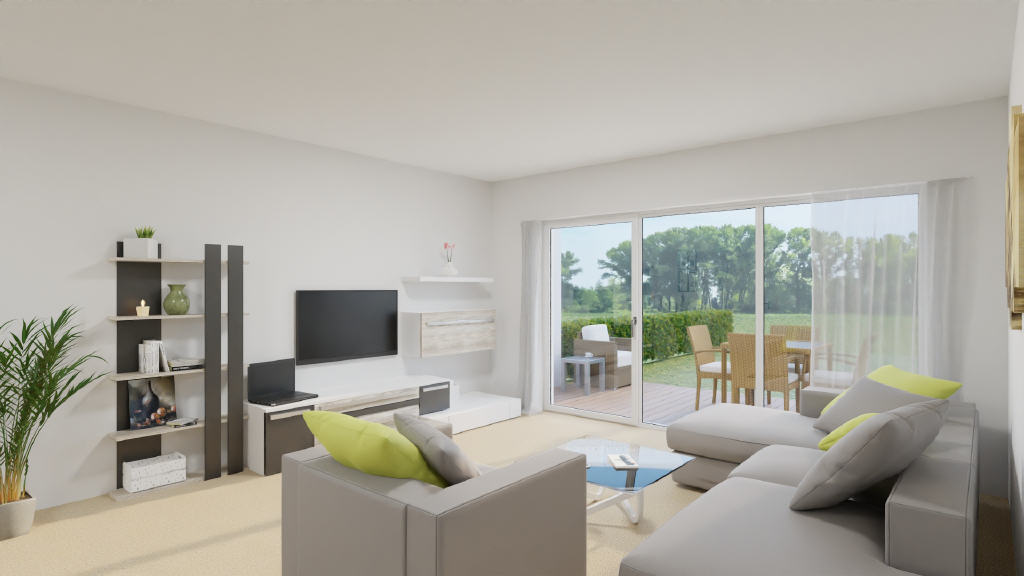 Einrichtungsvorschlag - Wohn-/Esszimmer mit Sicht