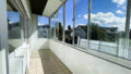 verglaster Balkon