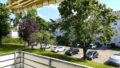 Sicht vom Balkon auf den zur Wohnung zugehörigen K