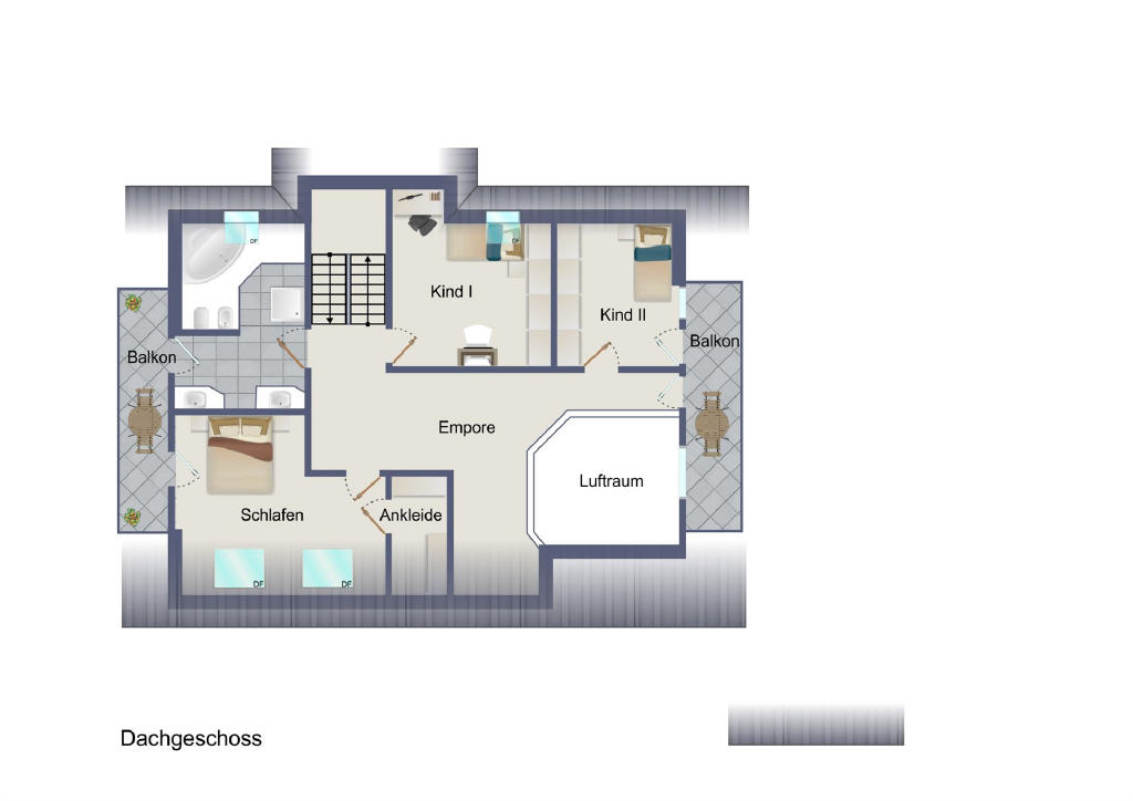 DG: Aussicht vom Balkon