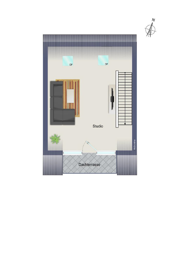 Grundriss DG / Studio
