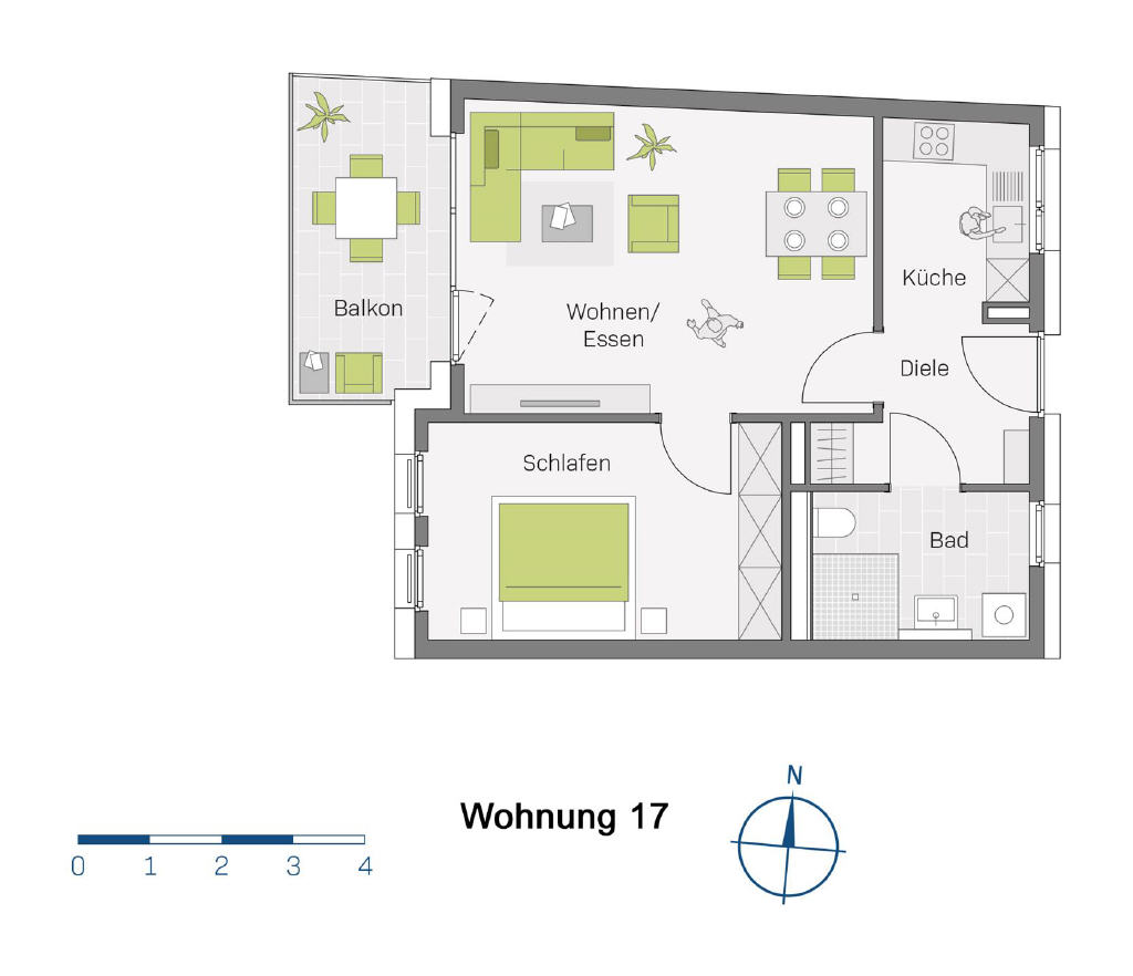 Grundriss WE 17