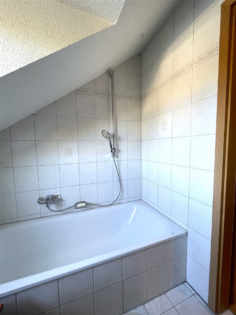 Tageslicht-Badezimmer mit Badewanne