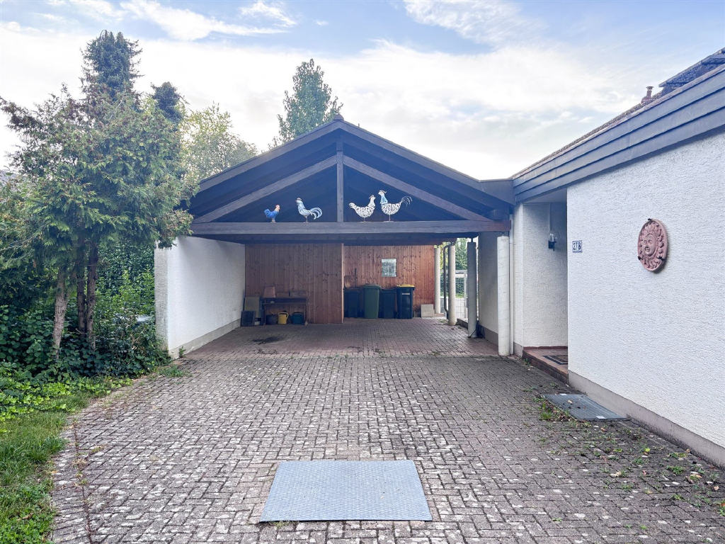 Doppel-Carport / Hauseingang